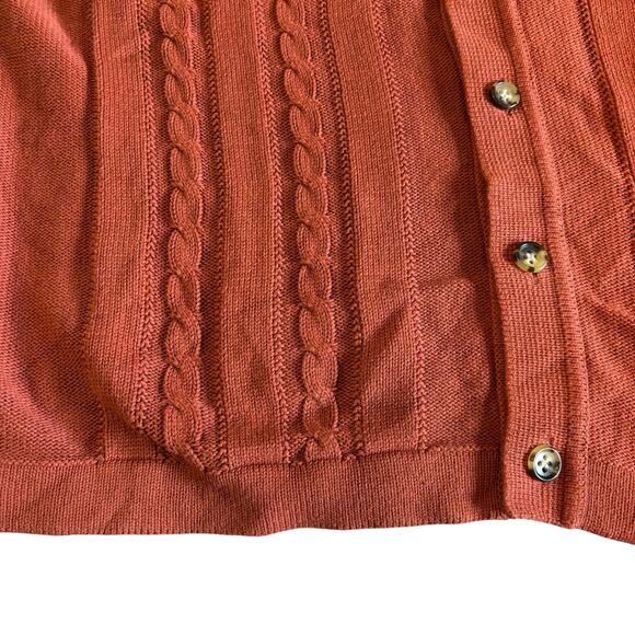 J. Crew Rust Short Sleeve Cardigan - Picture 9 of 10